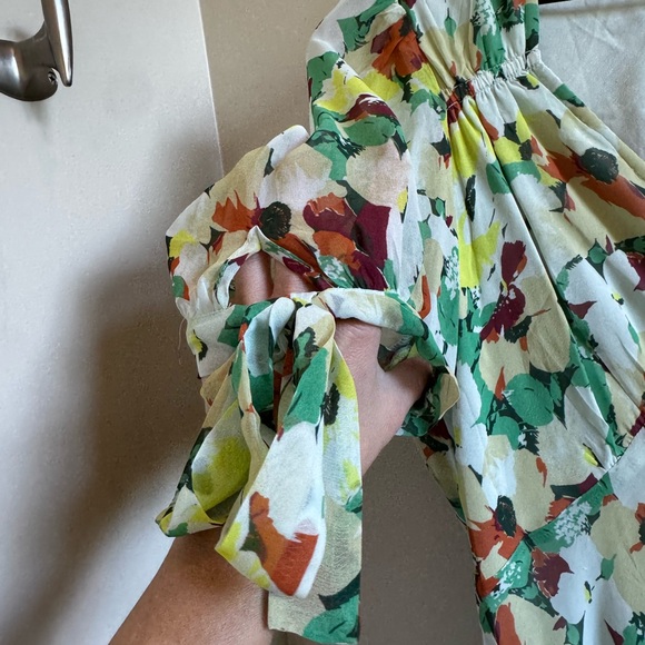 By Anthropologie short sleeve v neck slip midi Dress - Picture 8 of 10